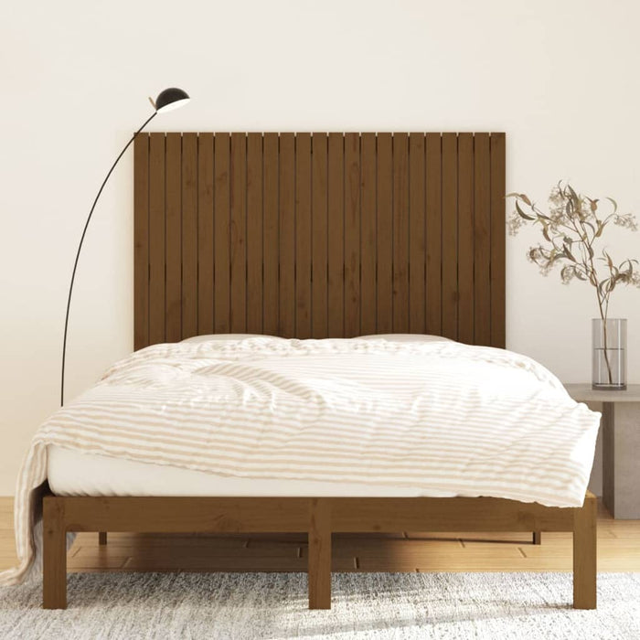 Tăblie de pat pentru perete maro miere 146,5x3x110 cm lemn pin - WALTI WALTI