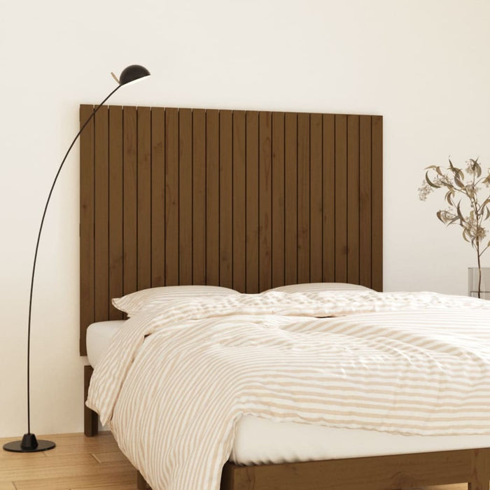 Tăblie de pat pentru perete maro miere 146,5x3x110 cm lemn pin - WALTI WALTI