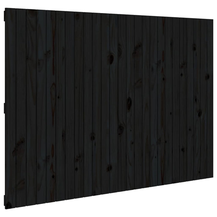 Tăblie de pat pentru perete negru 159,5x3x110 cm lemn masiv pin - WALTI WALTI