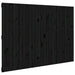 Tăblie de pat pentru perete negru 159,5x3x110 cm lemn masiv pin - WALTI WALTI
