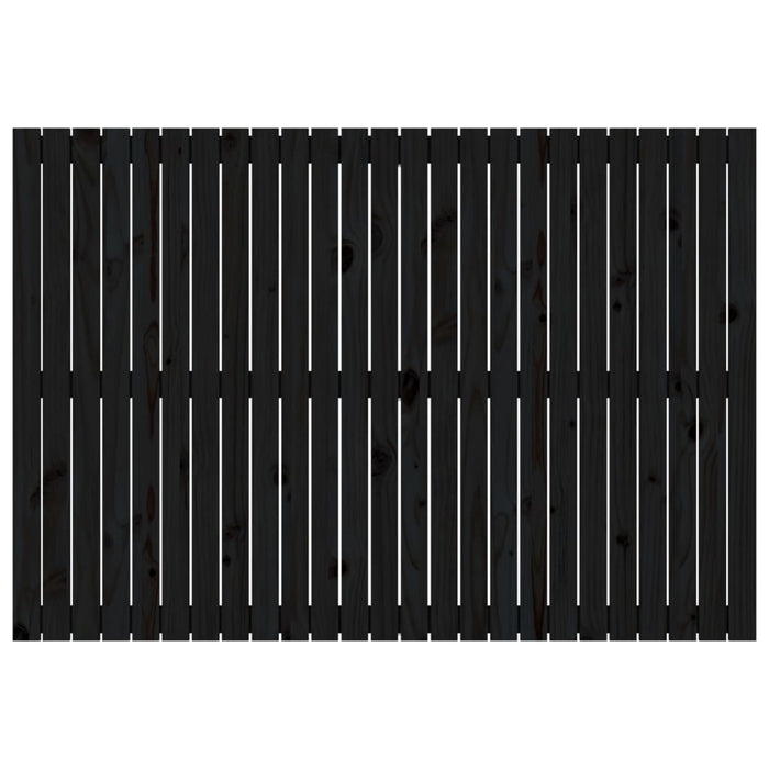 Tăblie de pat pentru perete negru 159,5x3x110 cm lemn masiv pin - WALTI WALTI