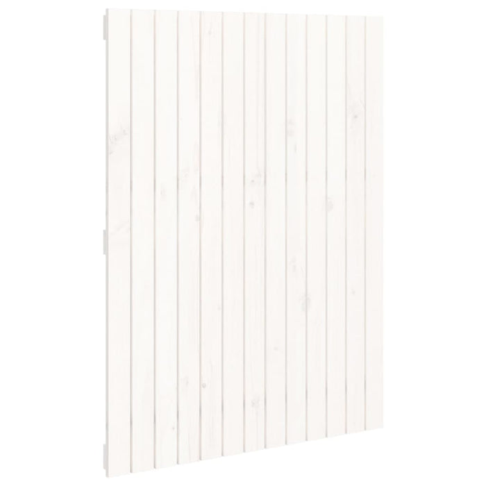 Tăblie de pat pentru perete, alb, 82,5x3x110 cm, lemn masiv pin - WALTI WALTI