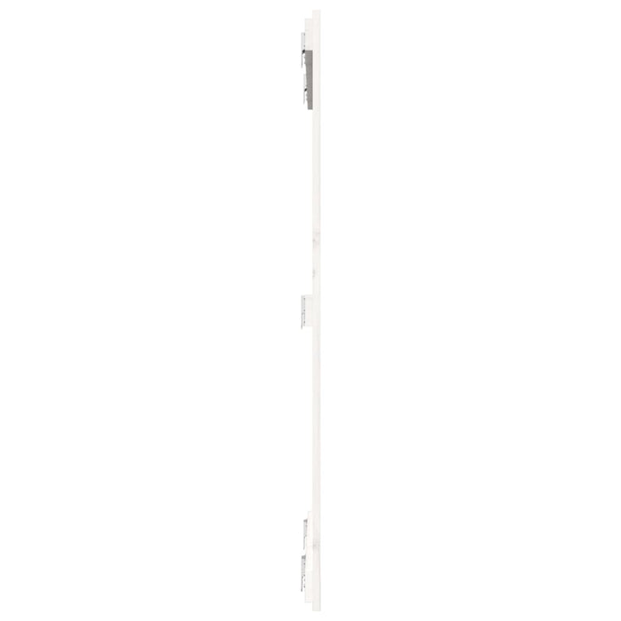 Tăblie de pat pentru perete, alb, 82,5x3x110 cm, lemn masiv pin - WALTI WALTI