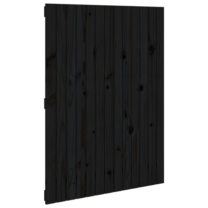 Tăblie de pat pentru perete, negru 82,5x3x110 cm lemn masiv pin - WALTI WALTI