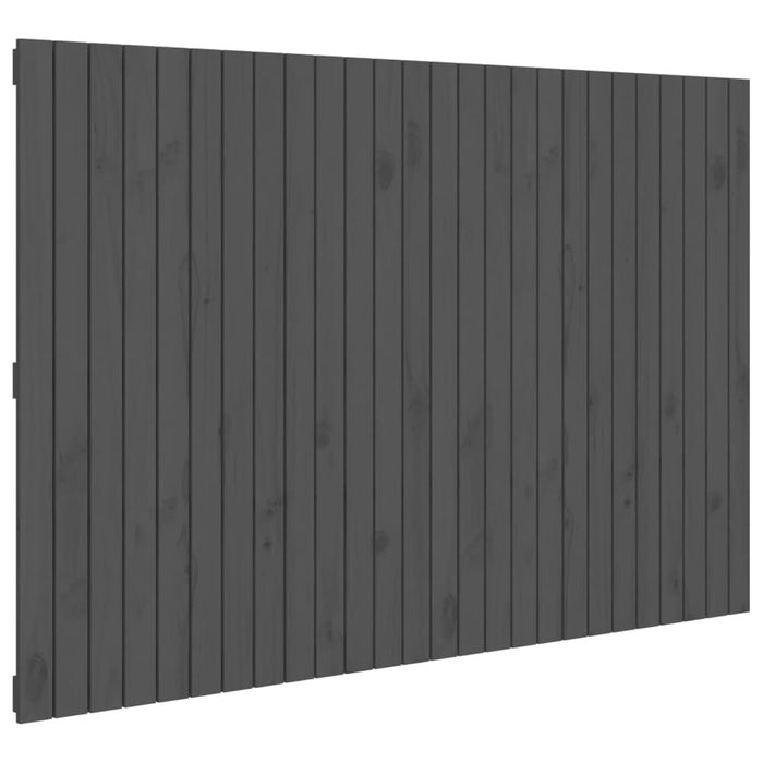 Tăblie de pat pentru perete, gri, 166x3x110 cm, lemn masiv pin - WALTI WALTI