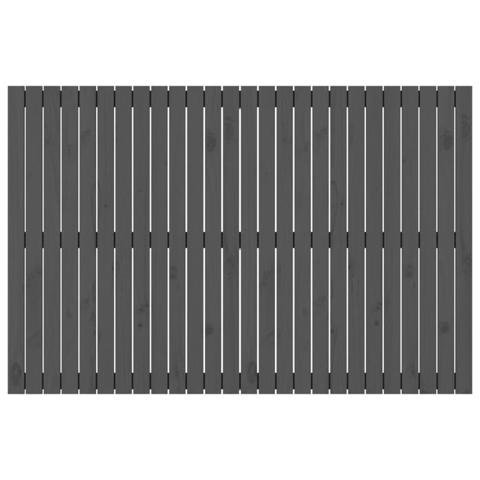 Tăblie de pat pentru perete, gri, 166x3x110 cm, lemn masiv pin - WALTI WALTI
