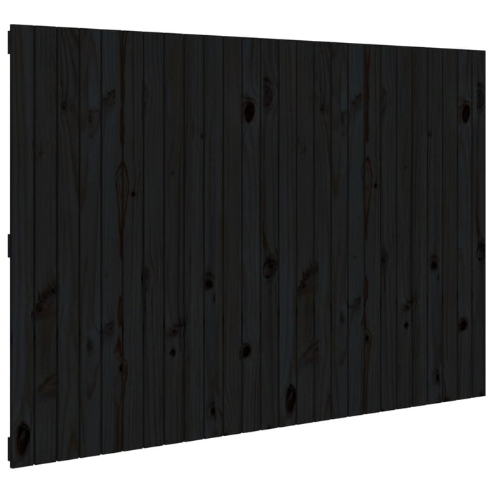 Tăblie de pat pentru perete, negru, 166x3x110 cm lemn masiv pin - WALTI WALTI