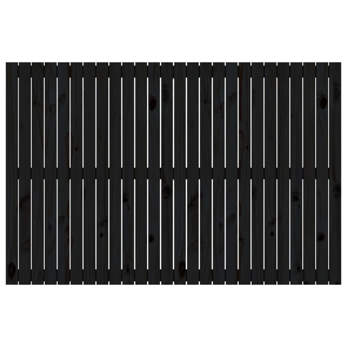 Tăblie de pat pentru perete, negru, 166x3x110 cm lemn masiv pin - WALTI WALTI