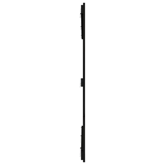 Tăblie de pat pentru perete, negru, 166x3x110 cm lemn masiv pin - WALTI WALTI