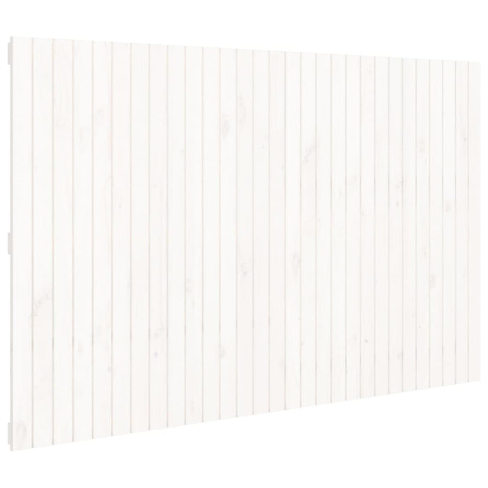 Tăblie de pat pentru perete, alb, 185x3x110 cm, lemn masiv pin - WALTI WALTI