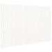 Tăblie de pat pentru perete, alb, 185x3x110 cm, lemn masiv pin - WALTI WALTI
