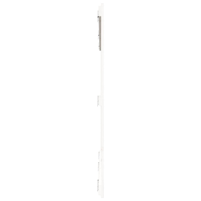 Tăblie de pat pentru perete, alb, 185x3x110 cm, lemn masiv pin - WALTI WALTI