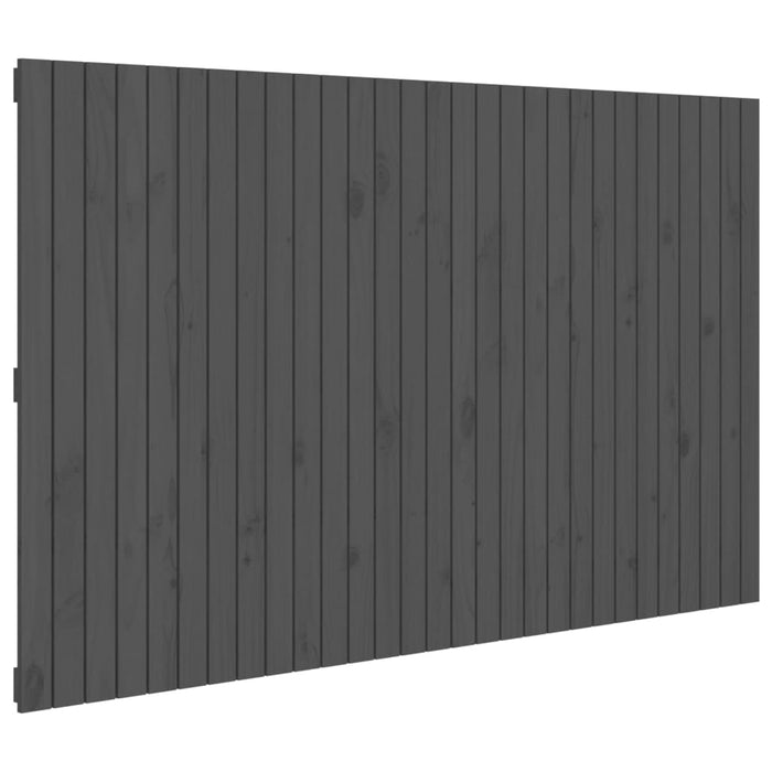 Tăblie de pat pentru perete, gri, 185x3x110 cm, lemn masiv pin - WALTI WALTI