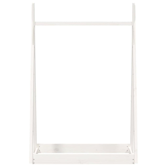 Suport pentru haine, alb, 100x45x150 cm, lemn masiv de pin WALTI