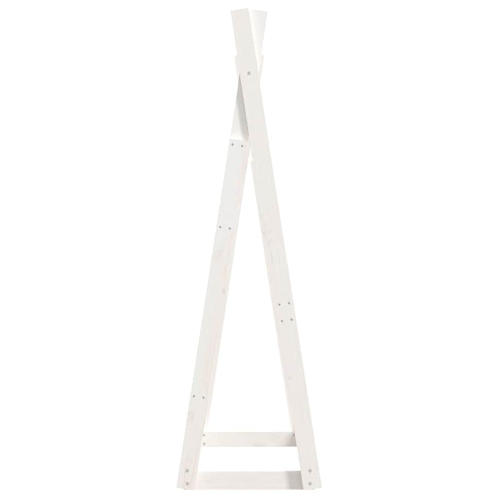 Suport pentru haine, alb, 100x45x150 cm, lemn masiv de pin WALTI