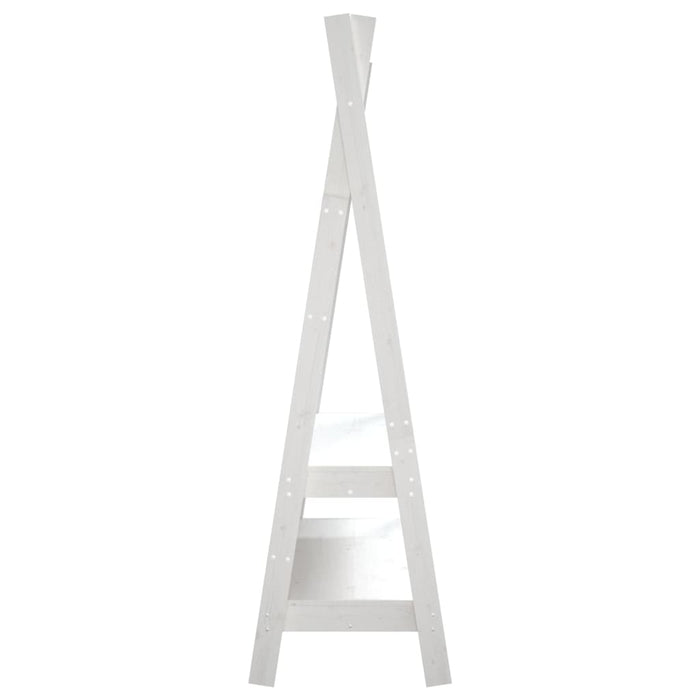 Suport pentru haine, alb, 100x45,5x150 cm, lemn masiv de pin WALTI