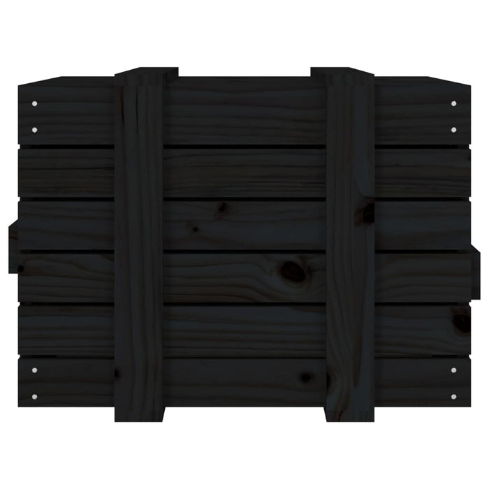 Cutie de depozitare, negru, 58x40,5x42 cm, lemn masiv de pin - WALTI WALTI