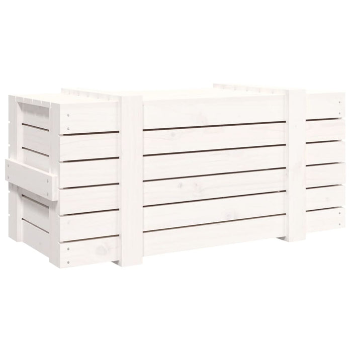 Cutie de depozitare, alb, 91x40,5x42 cm, lemn masiv de pin - WALTI WALTI