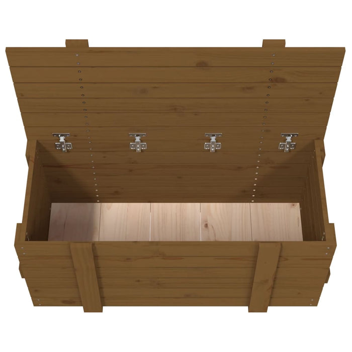 Cutie de depozitare, maro miere, 91x40,5x42 cm, lemn masiv pin - WALTI WALTI