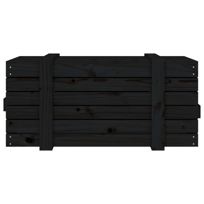 Cutie de depozitare, negru, 91x40,5x42 cm, lemn masiv de pin - WALTI WALTI