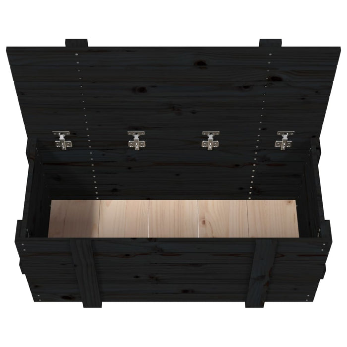 Cutie de depozitare, negru, 91x40,5x42 cm, lemn masiv de pin - WALTI WALTI