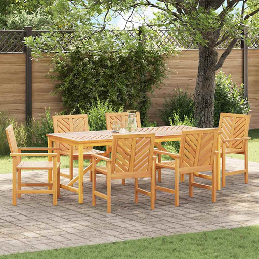 Set de masă pentru grădină 7 pcs Maro 200 x 90 x 74 cm - WALTI WALTI
