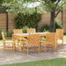 Set de masă pentru grădină 7 pcs Maro 200 x 90 x 74 cm - WALTI WALTI