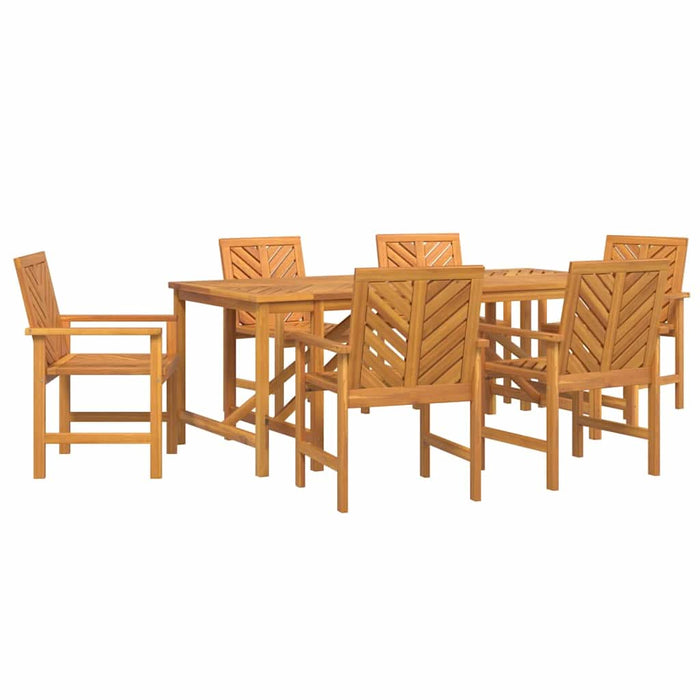 Set de masă pentru grădină 7 pcs Maro 200 x 90 x 74 cm - WALTI WALTI