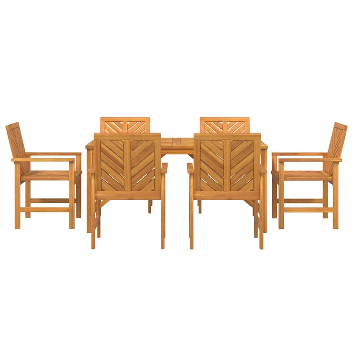 Set de masă pentru grădină 7 pcs Maro 200 x 90 x 74 cm - WALTI WALTI