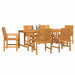 Set de masă pentru grădină 7 pcs Maro 200 x 90 x 74 cm - WALTI WALTI