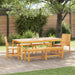Set de masă pentru grădină 5 pcs Maro Lemn Solid de Acacia - WALTI WALTI