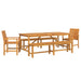 Set de masă pentru grădină 5 pcs Maro Lemn Solid de Acacia - WALTI WALTI