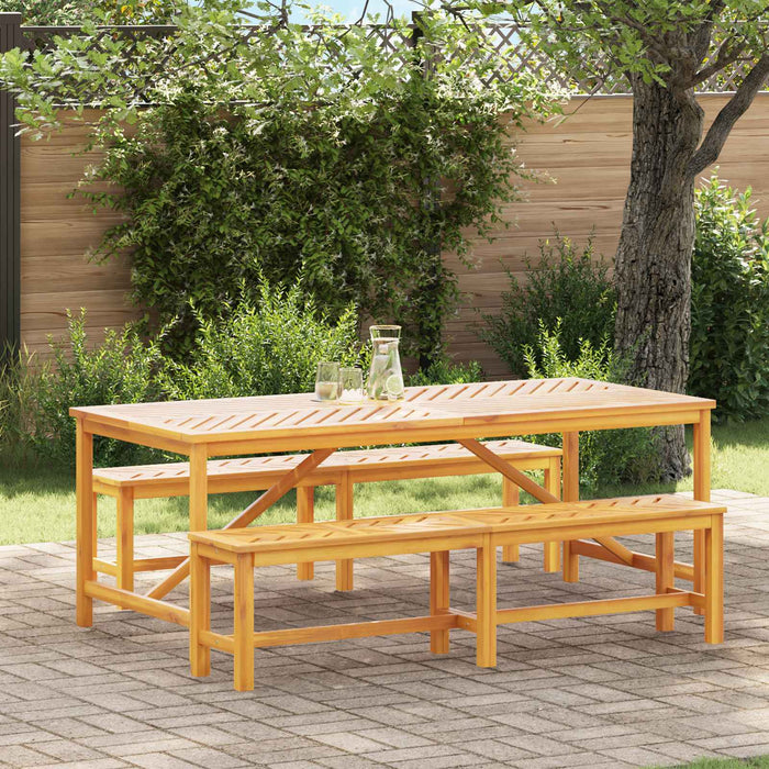 Set de masă pentru grădină 3 pcs Maro Lemn Solid de Acacia - WALTI WALTI
