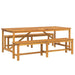 Set de masă pentru grădină 3 pcs Maro Lemn Solid de Acacia - WALTI WALTI