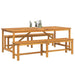 Set de masă pentru grădină 3 pcs Maro Lemn Solid de Acacia - WALTI WALTI