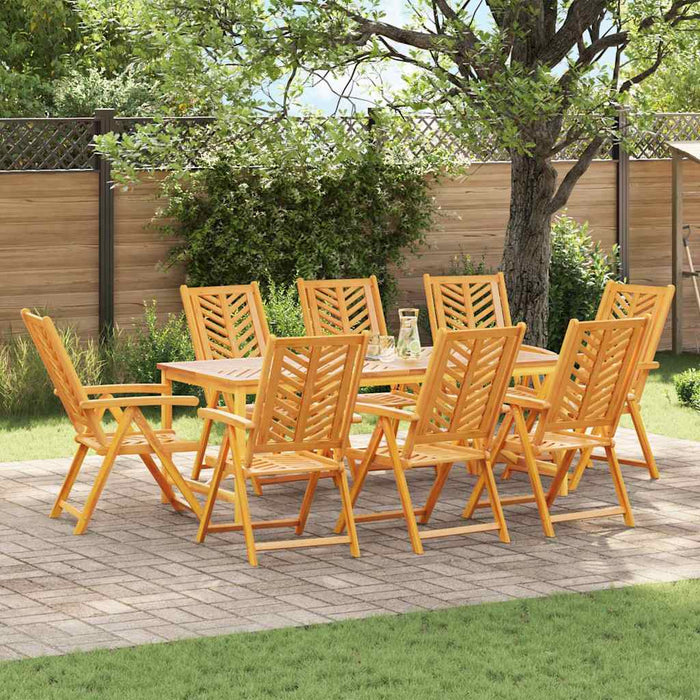 Set de masă pentru grădină 9 pcs Maro 200 x 90 x 74 cm - WALTI WALTI
