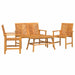 Set de lounge pentru grădină 4 pcs Maro Lemn Solid de Acacia - WALTI WALTI