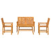 Set de lounge pentru grădină 4 pcs Maro Lemn Solid de Acacia - WALTI WALTI