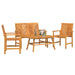 Set de lounge pentru grădină 4 pcs Maro Lemn Solid de Acacia - WALTI WALTI