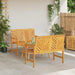 Set de lounge pentru grădină 3 pcs Maro Lemn Solid de Acacia - WALTI WALTI