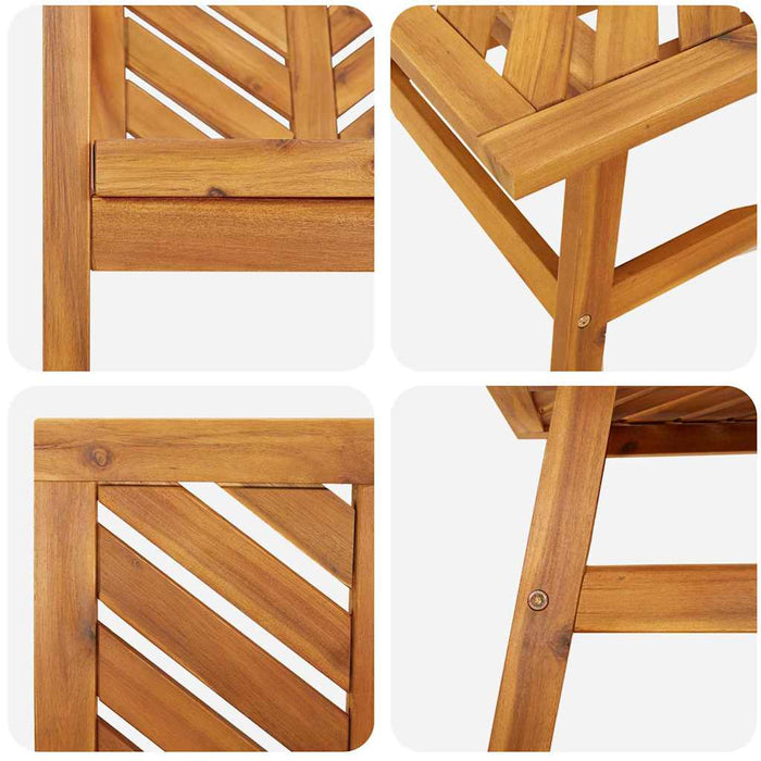 Set de lounge pentru grădină 5 pcs Maro Lemn Solid de Acacia - WALTI WALTI