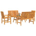 Set de lounge pentru grădină 5 pcs Maro Lemn Solid de Acacia - WALTI WALTI