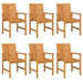 Scaune de dining pentru grădină 6 pcs Maro 59 x 62.5 x 89 cm - WALTI WALTI