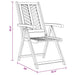 Fotoliu reclinabil 6 pcs Maro 57 x 71 x 90cm lemn - WALTI WALTI