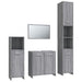 Set mobilier de baie, 4 piese, gri sonoma, lemn prelucrat - WALTI WALTI