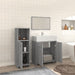 Set mobilier de baie, 3 piese, gri sonoma, lemn prelucrat - WALTI WALTI