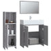 Set mobilier de baie, 3 piese, gri sonoma, lemn prelucrat - WALTI WALTI