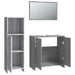 Set mobilier de baie, 3 piese, gri sonoma, lemn prelucrat - WALTI WALTI