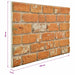 Panouri de perete 10 pcs Cărămidă 100 x 50 cm Spumă EPS - WALTI WALTI