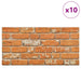 Panouri de perete 10 pcs Cărămidă 100 x 50 cm Spumă EPS - WALTI WALTI